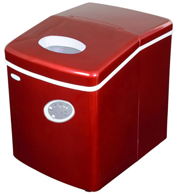 4. NewAir AI-100R 28-Pound Portable Icemaker, Red