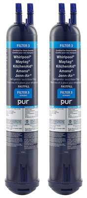 5. Whirlpool 4396841P PUR Push Button Side-by-Side Refrigerator Water Filter, 2-Pack