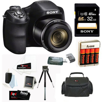 9. Sony Cyber-shot DSC-H300/B Compact Zoom Digital Camera