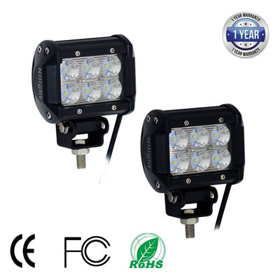 1. Nilight® 2 X 18w 1260lm Cree LED Spot Driving Fog Light
