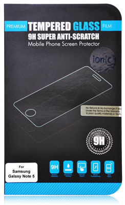 2 Ionic Samsung Galaxy Note 5 Screen Protector Film Tempered Glass 2020 Smartphone [Lifetime Replacement Warranty]