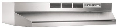 1. Broan 413004 Economy 30-Inch Two-Speed Non-Ducted Range Hood