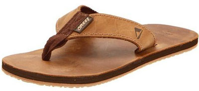 9. Reef Men's Leather Smoothy Sandal
