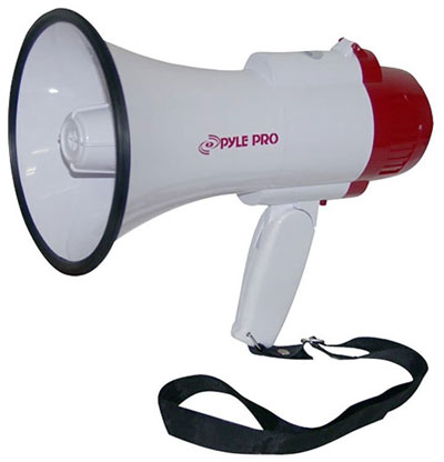 6. New PYLE RPO PMP35R Handheld Megaphone Bull-Horn w/Siren Voice Recorder