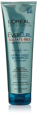 3. L'Oreal Paris EverCurl Hydracharge Sulfate-Free Shampoo, 8.5 Fluid Ounce