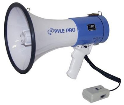 8. Pyle Pmp50 Pro Bullhorn Megaphone With Siren And Microphone Indoor/outdoor