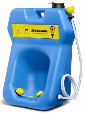 8) Portable Eyewash with Optional Drench Hose and Gravity-Fed Eyewash Station Optional Accessory: With Drench