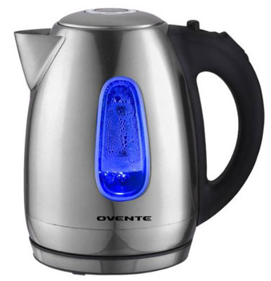 10. Ovente KS96S Stainless Steel Cordless Electric Kettle 1.7-Litre, Brushed