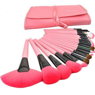 6. 24pcs Professional Wool Cosmetic Makeup Brush Set Kit Brushes&tools Make Up Case