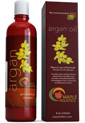 1. Argan Oil Shampoo, Sulfate Free, 8 oz.