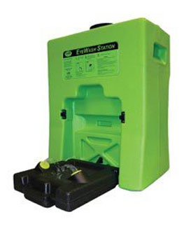 4) S.A.S. Safety 8244R60EA Portable Low Profile Eyewash Station , 15 Gallon of Water