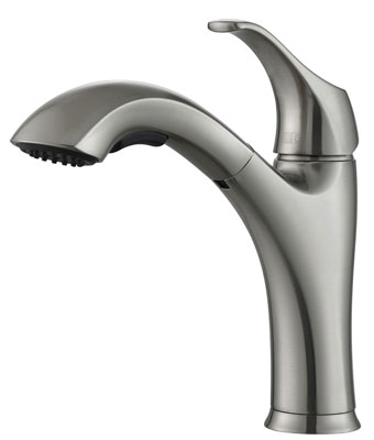 2. Kraus KPF-2250 Single Lever Pull-Out Kitchen Faucet