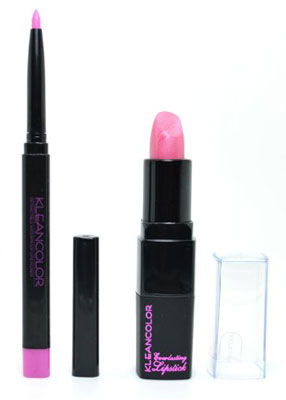 6. Kleancolor 1 Eye Lip Liner Barbie Pink + 1 Lipstick Barely Pink Combo + FREE EARRING