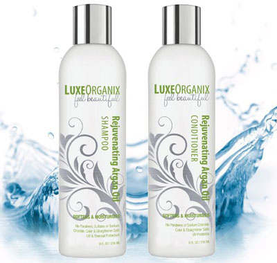 7. LuxeOrganix Argan Oil Shampoo Conditioner