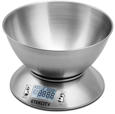 7. Etekcity 11lb/5kg Digital Multifunction Kitchen Food Scale