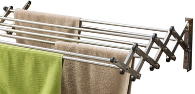 8. Aero-W Stainless Steel Folding Clothes Rack