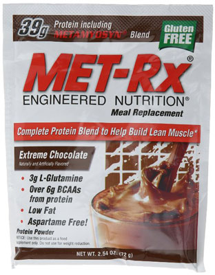 9. Met-Rx Meal Replacement Powder Boxed-Extreme Chocolate