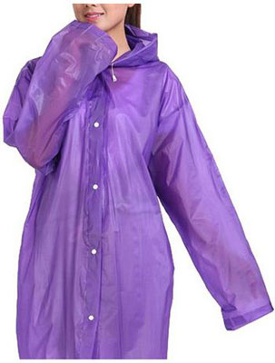 5. Easy carried rain coat wind coat