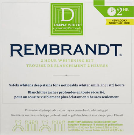 4. Rembrandt, 2-Hour Whitening Kit