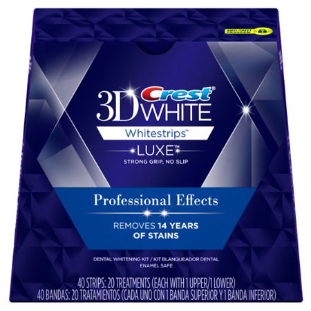 7. Crest, 3D White Luxe Whitestrips Professional Effects