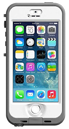 7. LifeProof NUUD iPhone 5/5S Waterproof Case-Retail Packaging-WHITE/CLEAR