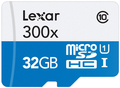 5. Lexar High-Performance MicroSDHC memory card