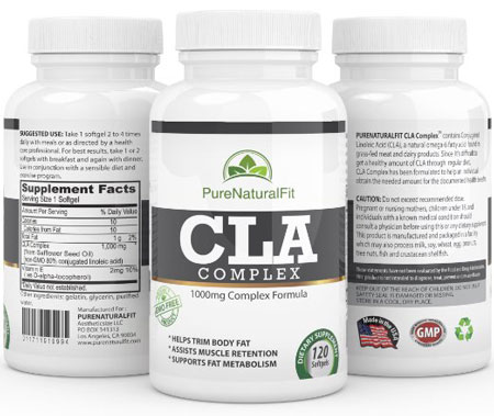 5. Best Conjugated Linoleic Acid Supplement- CLA Complex - 120 Rapid Release 1000mg CLA Softgels for Men & Women