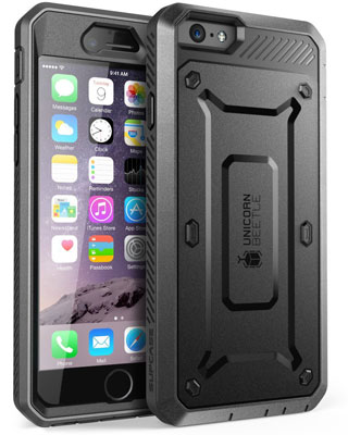 3.The iPhone 6S Plus Case Supcase Belt Clip Holster Apple iPhone 6 Plus Case 5.5 Inch Unicorn Beetle Pro With Built In Screen Protector Black, Top 15 Best iPhone 6s Plus Cases Protectors in 2022 Reviews