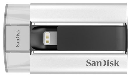 3. SanDisk iXpand 64GB Mobile Flash Drive