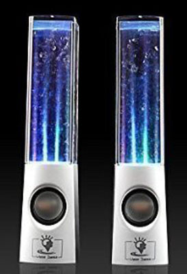 7. USB Powered Water Dancing Speakers