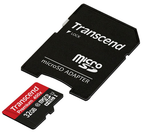 11. Transcend 32GB Micro SDHC Card