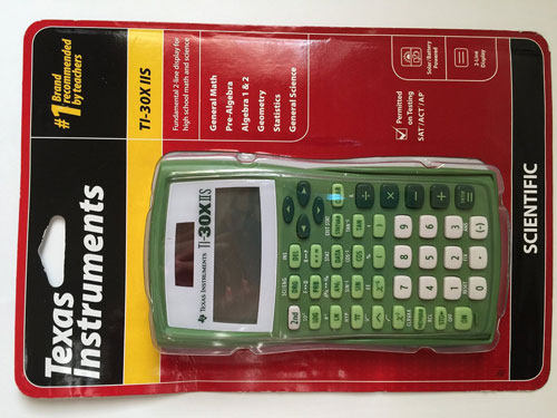 6. Texas Instruments TI-30X IIS 2-Line Solar/battery-Powered Scientific Calculator