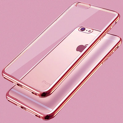 7. The iPhone 6S Plus Case Ubegood Ultra Thin Shock Resistant Metal Electroplating Technology Soft Gel TPU Silicone Case Cover for iPhone 6 Plus Rose