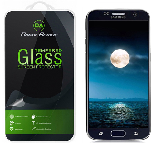 #9. Samsung Galaxy S7 Glass Screen Protector, Dmax Armor® [Tempered Glass] Ballistics Glass, 0.3mm 9H Hardness, Anti-Scratch, Anti-Fingerprint, Bubble Free, Ultra-clear - Retail Packaging