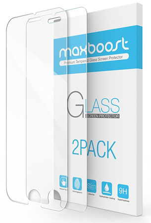 5. Maxboost 2 Pack iPhone 7 Plus Screen Protector 