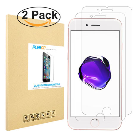 5. PLESON® iPhone 7 Plus Tempered Glass Screen 