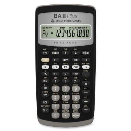 2. Texas Instruments BA II Plus Financial Calculator