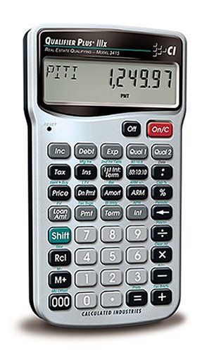 8. Calculated Industries 3415 Qualifier Plus IIIX Real Estate Finance Calculator 