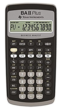 9. Texas Instrument TEXBAIIPLUS BA-II Plus Adv. Financial Calculator 