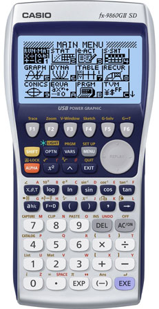 7. Casio FX-9860GII SD Power Graphic Calculator