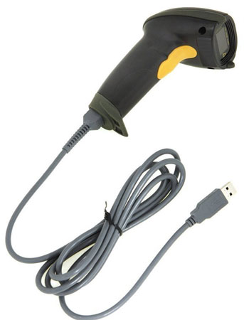 3. Wired Handheld USB Automatic Laser Barcode Scanner Reader With USB Cable.