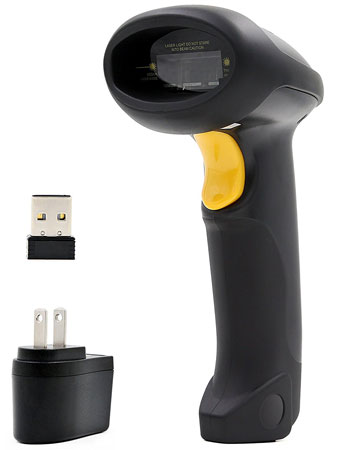 6. TEEMI 2.4GHZ Wireless USB Automatic laser barcode scanner.