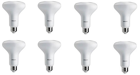 2. Philips 462143 Dimmable 65 Watt Equivalent Soft White BR30 Dimmable Led Light Bulb