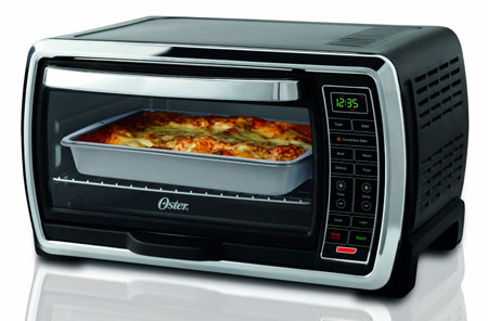 9. Oster Large Capacity Countertop 6-Slice Digital Convection Toaster Oven 