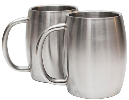 3. Avito Stainless Steel Beer Tea Mugs 