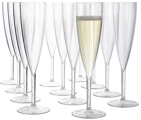 7. Premium Quality Plastic Champagne Flute 