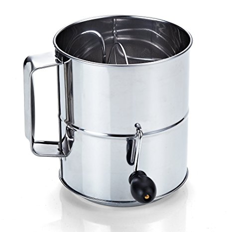 7. Cook N Home Stainless Steel 8-Cup Flour Sifter