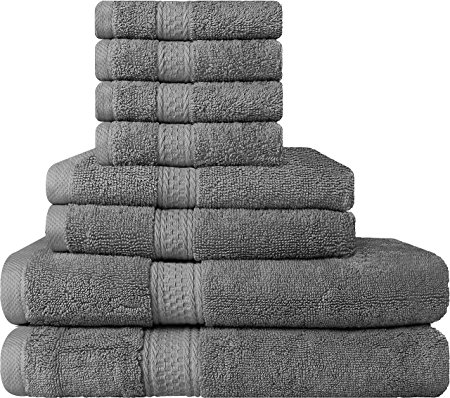 1. Utopia Towels Premium Towel Set (Grey)