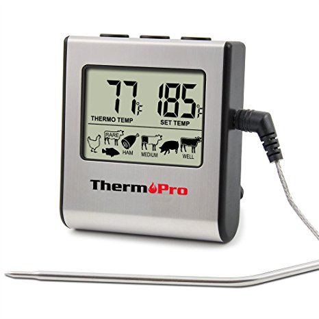3. ThermoPro TP16 Large LCD Digital Cooking Kitchen Food Meat Thermometer