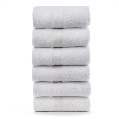 8. Bare Cotton Hand Towels - White